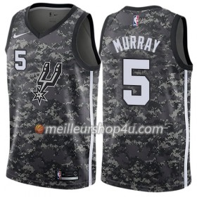 Maillot Basket Homme San Antonio Spurs Dejounte Murray 5 Nike City Edition Noir Swingman
